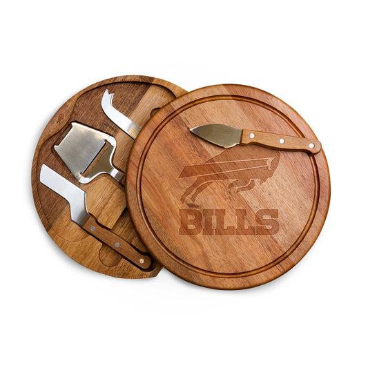 Buffalo Bills - Acacia Circo Cheese Cutting Board & Tools Set