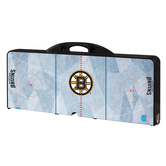 Boston Bruins Hockey Rink - Picnic Table Portable Folding Table with Seats