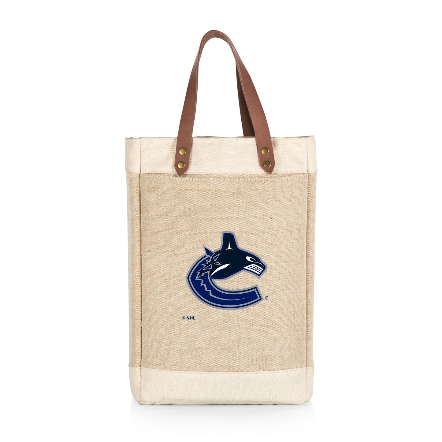 Vancouver Canucks - Pinot Jute 2 Bottle Insulated Wine Bag