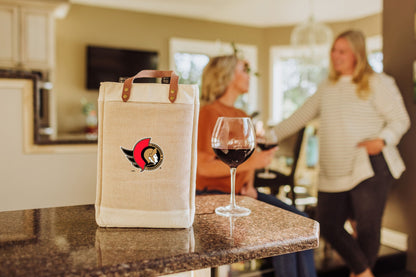 Ottawa Senators - Pinot Jute 2 Bottle Insulated Wine Bag