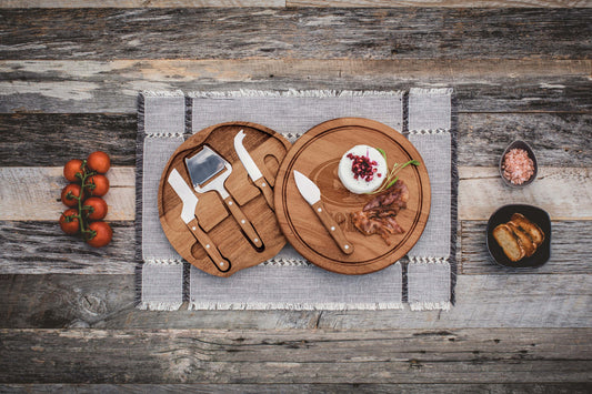 San Francisco 49ers - Acacia Circo Cheese Cutting Board & Tools Set