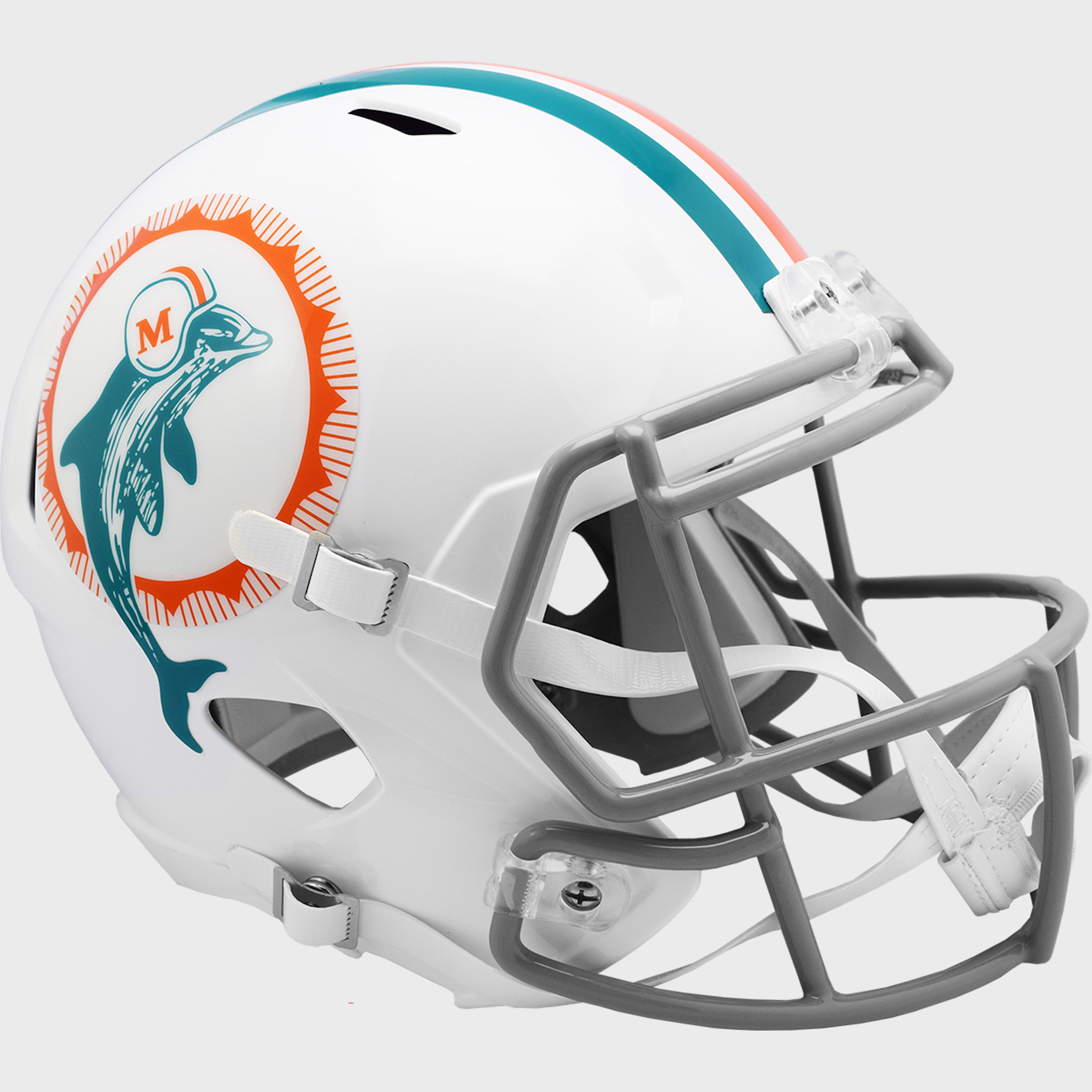 Miami Dolphins full size replica throwback helmet