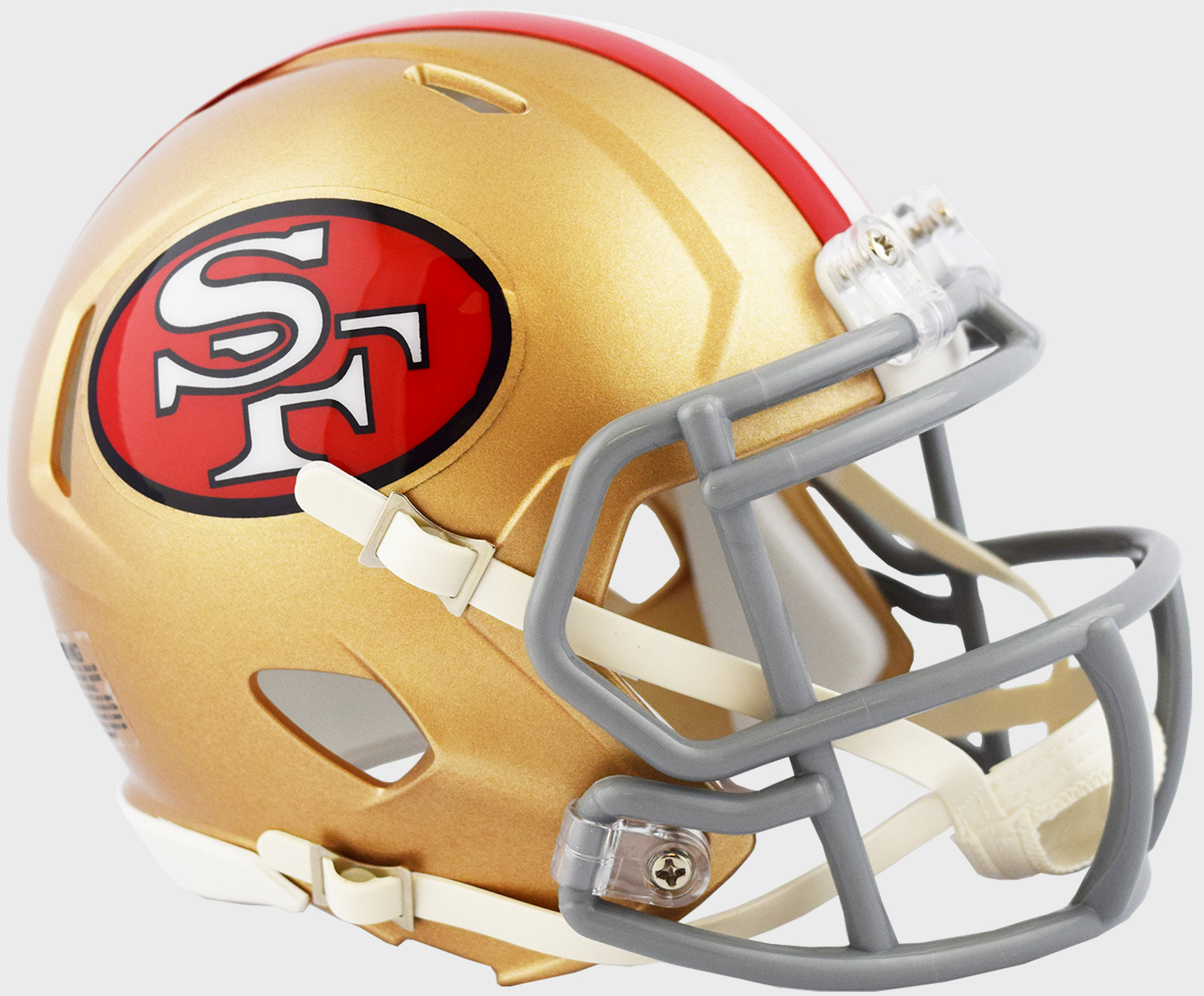 San Francisco 49ers throwback mini helmet