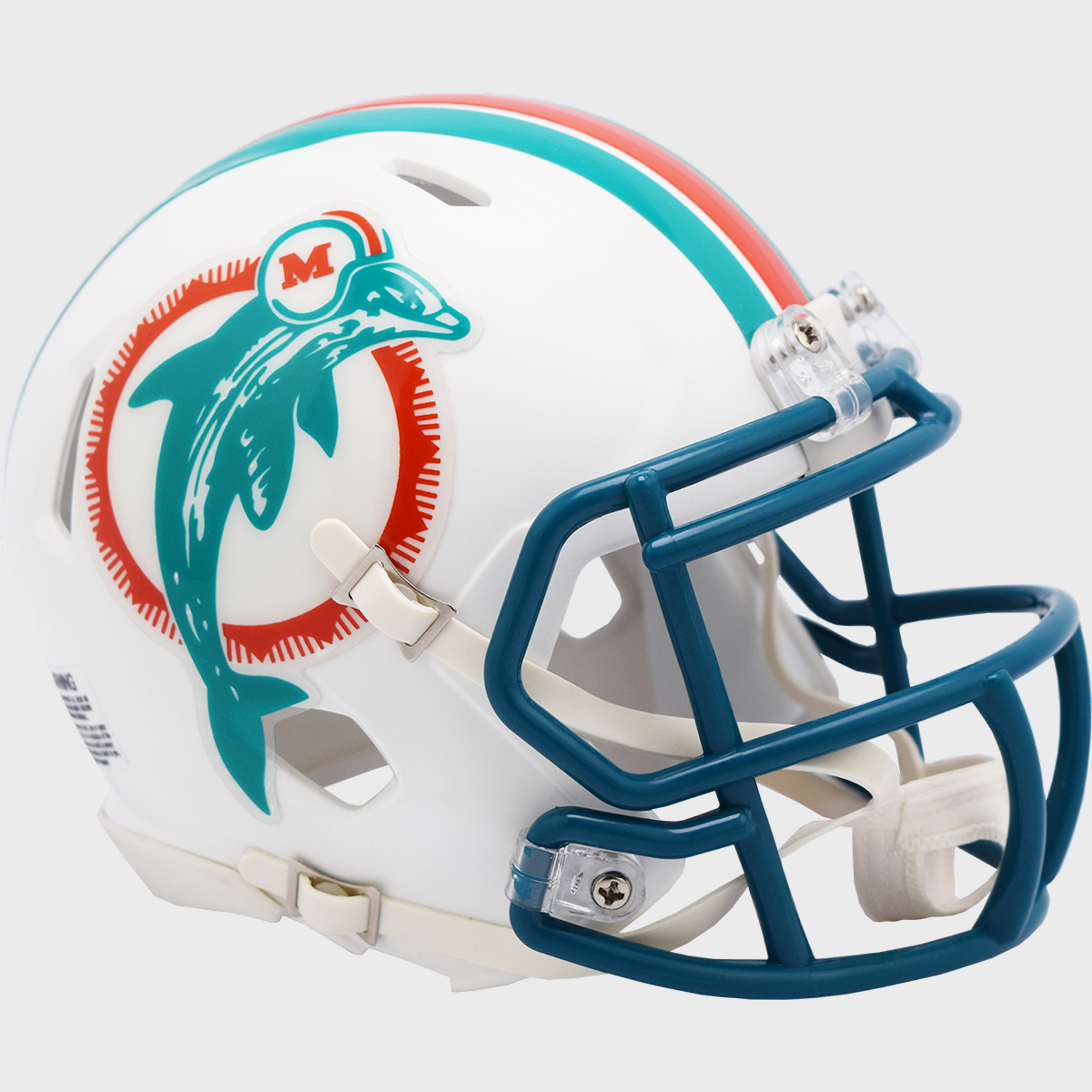 Miami Dolphins throwback mini helmet