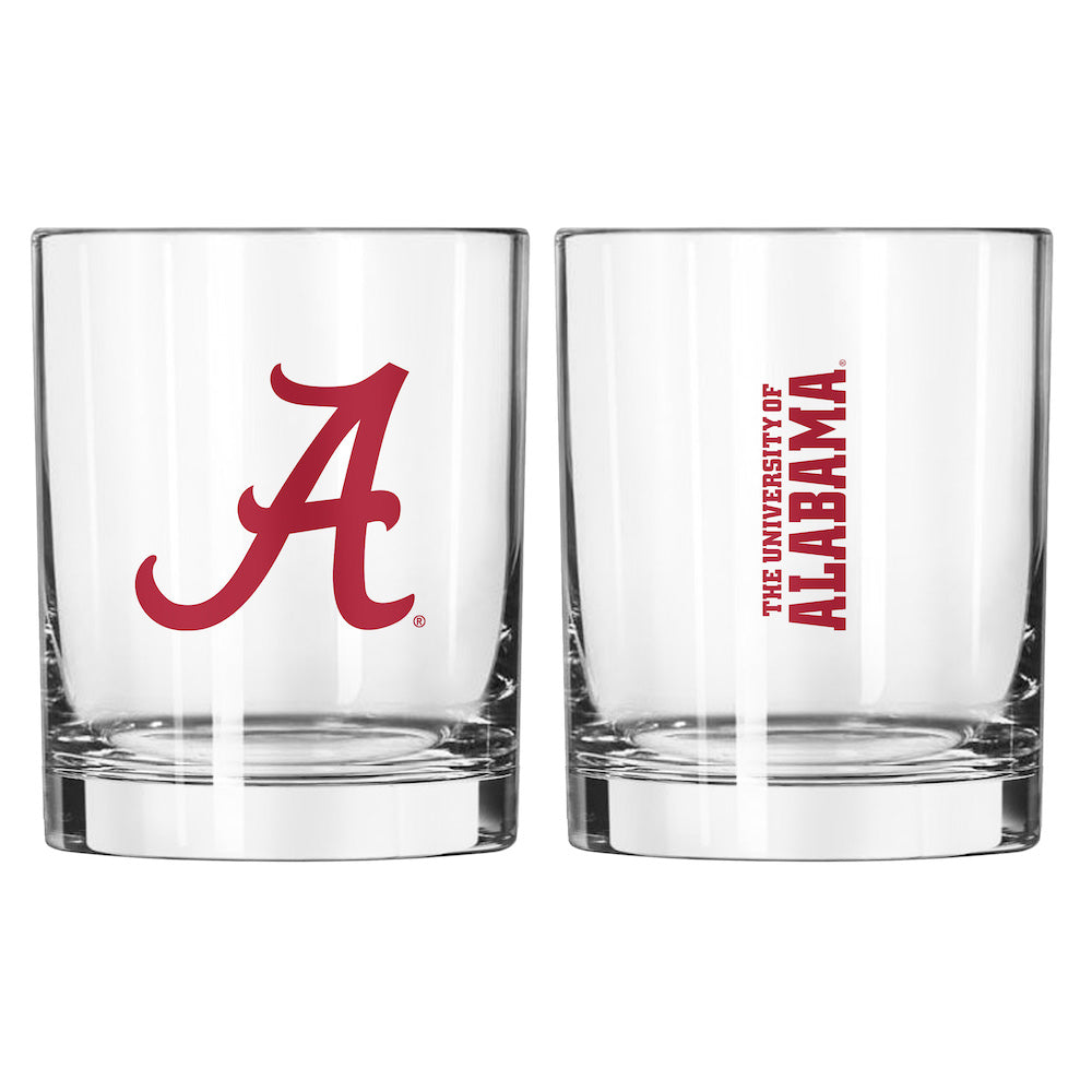 Alabama Crimson Tide Rocks Glass