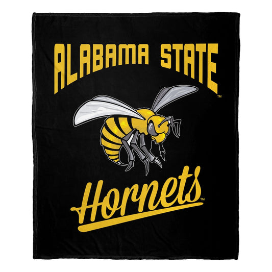Alabama State Hornets official silk touch throw blanket