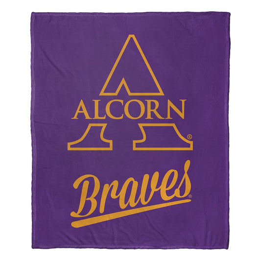 Alcorn State Braves official silk touch throw blanket