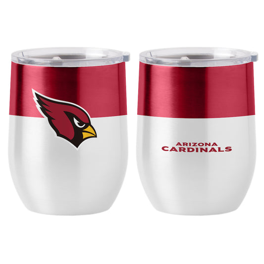 Arizona Cardinals color block curved drink tumbler