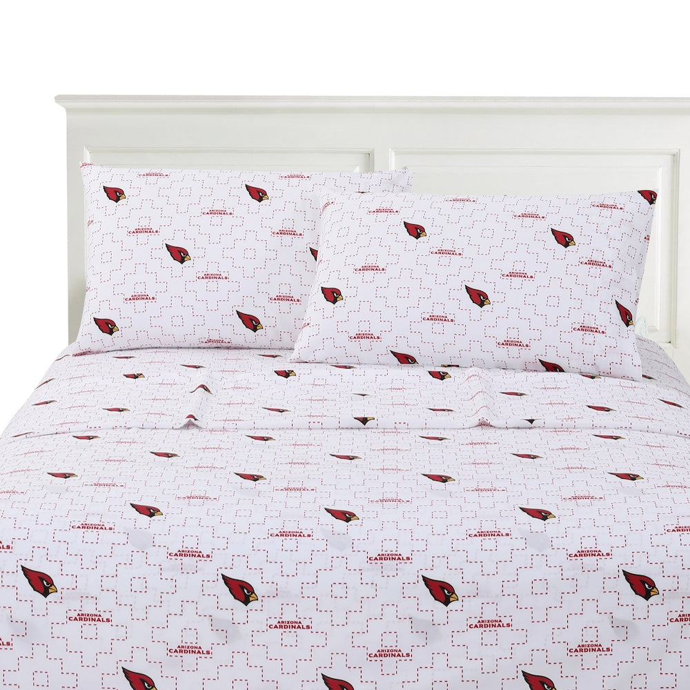 Arizona Cardinals logo bedsheet set