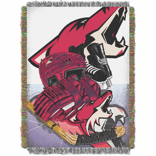 Arizona Coyotes woven home ice tapestry