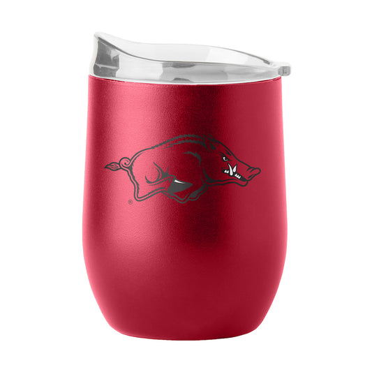 Arkansas Razorbacks curved drink tumbler