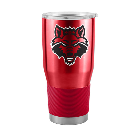 Arkansas State Red Wolves 30 oz stainless steel travel tumbler