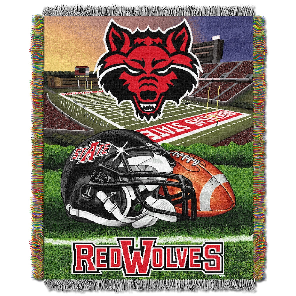 Arkansas State Red Wolves woven home field tapestry