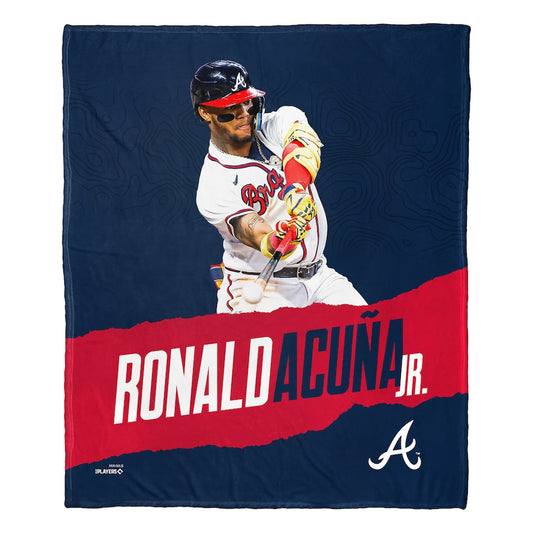 Atlanta Braves Ronald Acuna Jr. silk touch throw blanket
