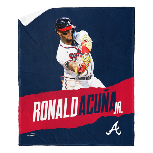 Atlanta Braves Ronald Acuna Jr. Sherpa Blanket