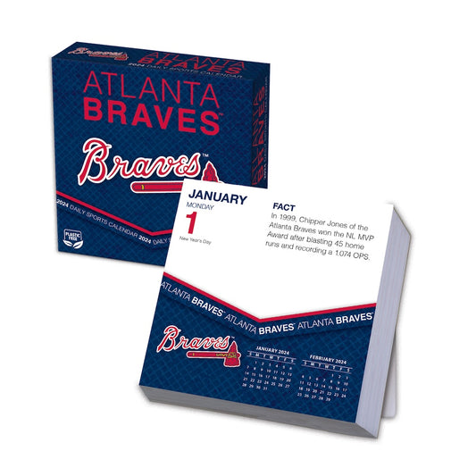 Atlanta Braves 2024 Fact-A-Day Box Desk Calendar