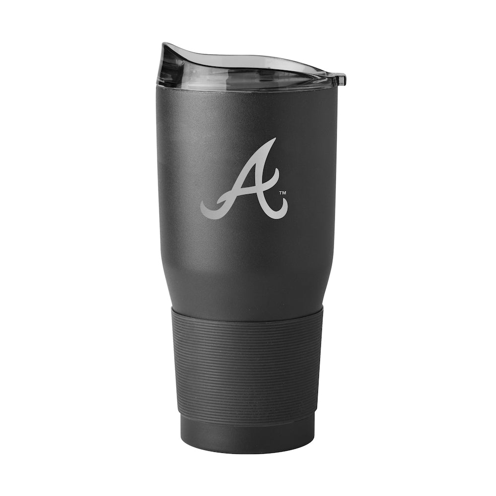 Atlanta Braves 30 oz black etch travel tumbler