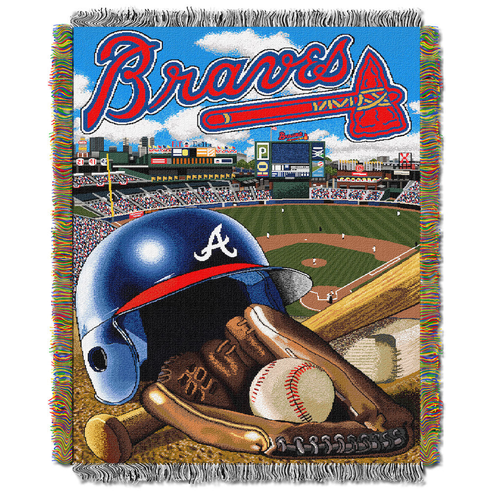 Atlanta Braves woven home field tapestry