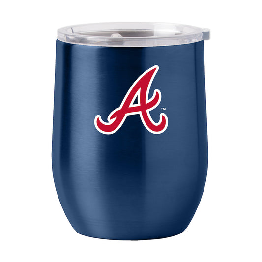 Atlanta Braves stainless steel curved drink tumbler