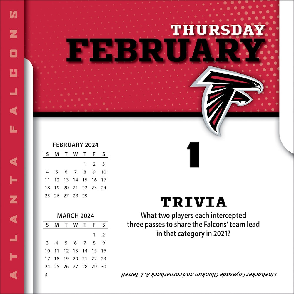 Buy NFL Atlanta Falcons 2024 PageADay Desk Calendar ProFootballStuff