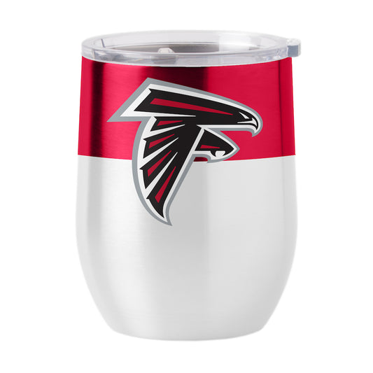 Atlanta Falcons color block curved drink tumbler