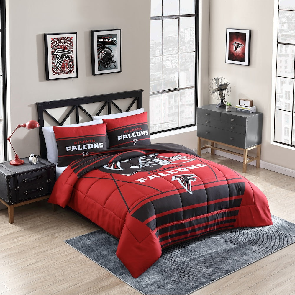 Buy NFL Atlanta Falcons Comforter Set with Shams - Queen Size ...
