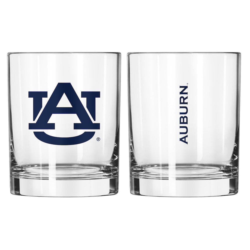 Auburn Tigers Rocks Glass