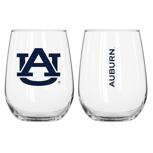 Auburn Tigers Stemless Wine Glass