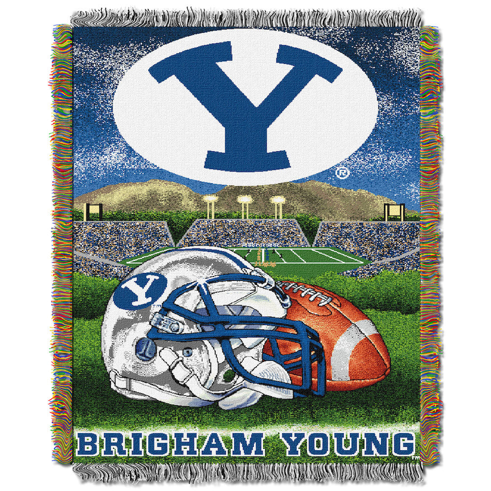 BYU Cougars woven home field tapestry