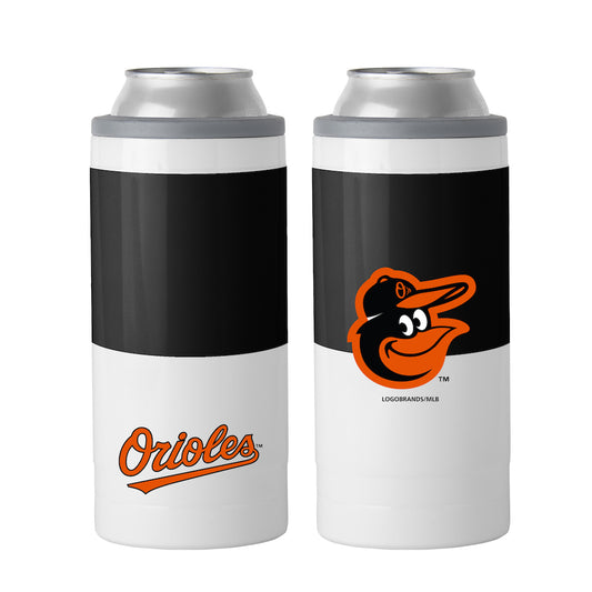 Baltimore Orioles colorblock slim can coolie