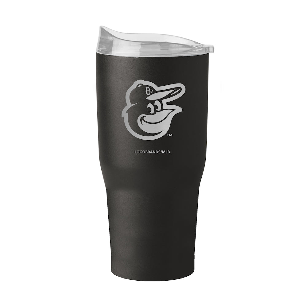 Baltimore Orioles 30 oz black etch travel tumbler