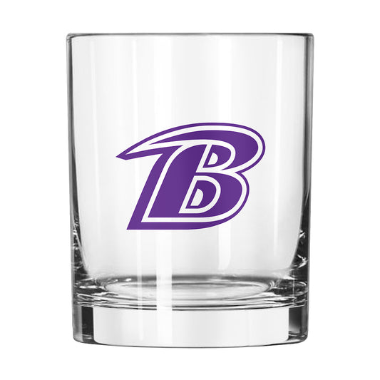 Baltimore Ravens Rocks Glass