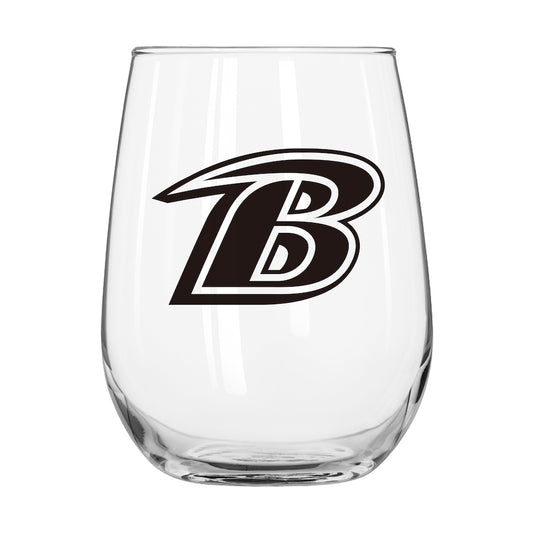 Baltimore Ravens Stemless Wine Glass