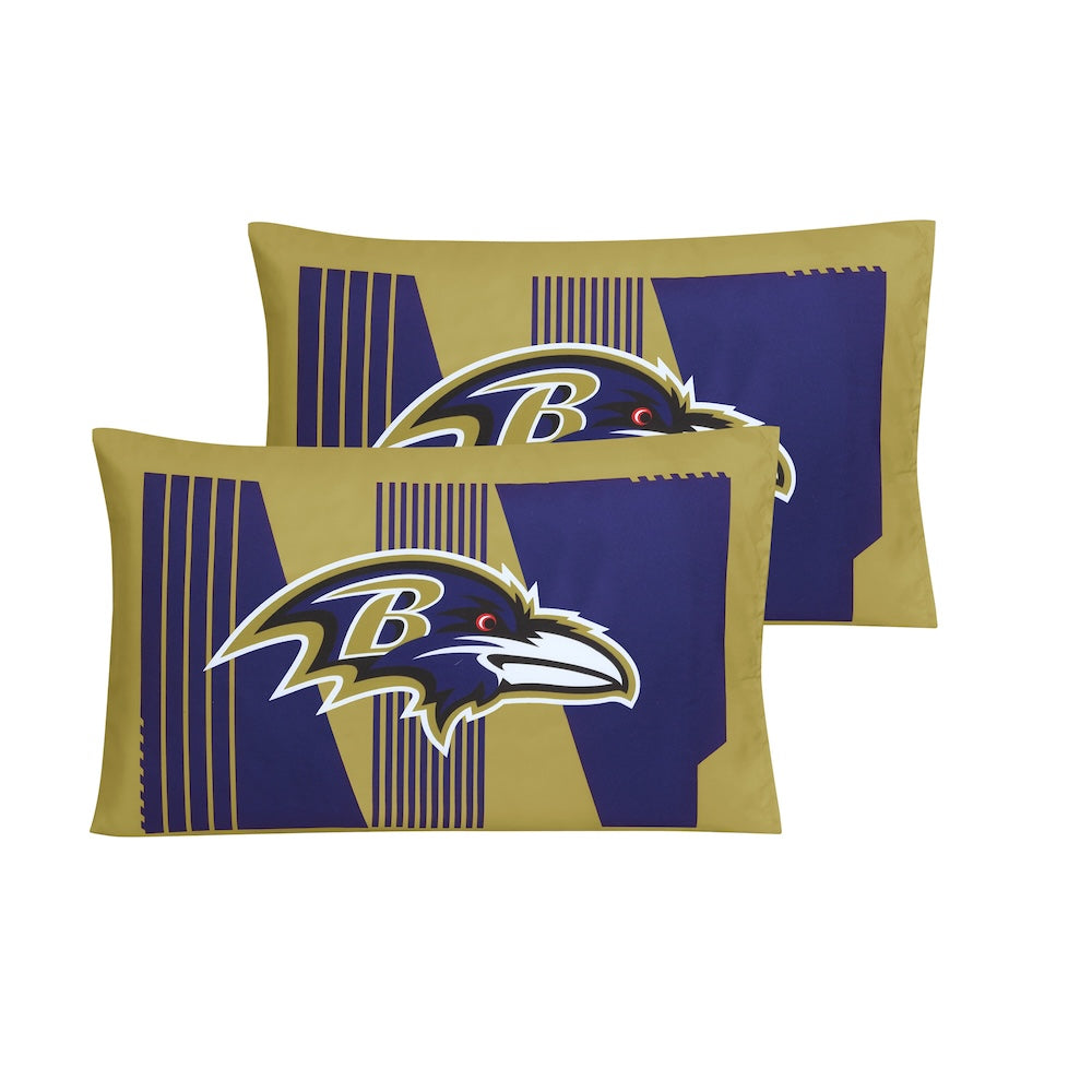 Baltimore Ravens pillow shams