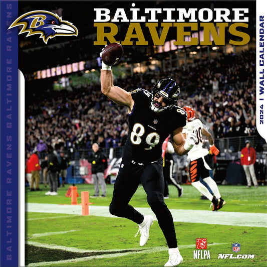 Baltimore Ravens Team Photos Wall Calendar