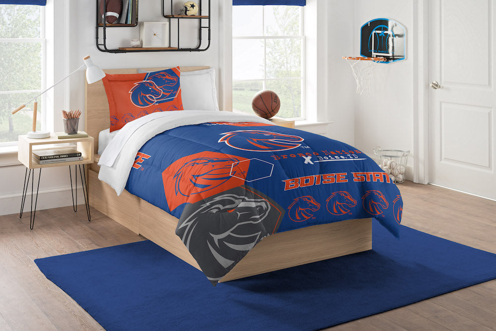 Boise State Broncos twin size comforter set