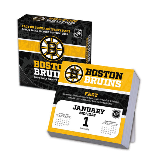 Boston Bruins 2024 Fact-A-Day Box Desk Calendar