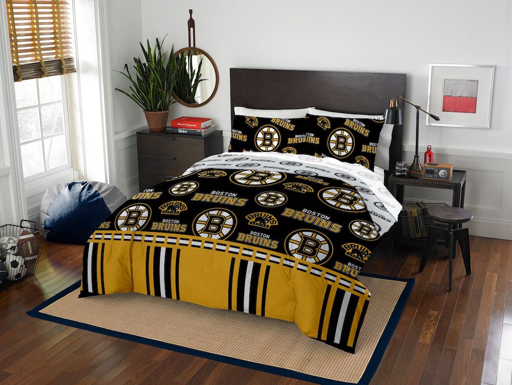 Boston Bruins full size bed in a bag