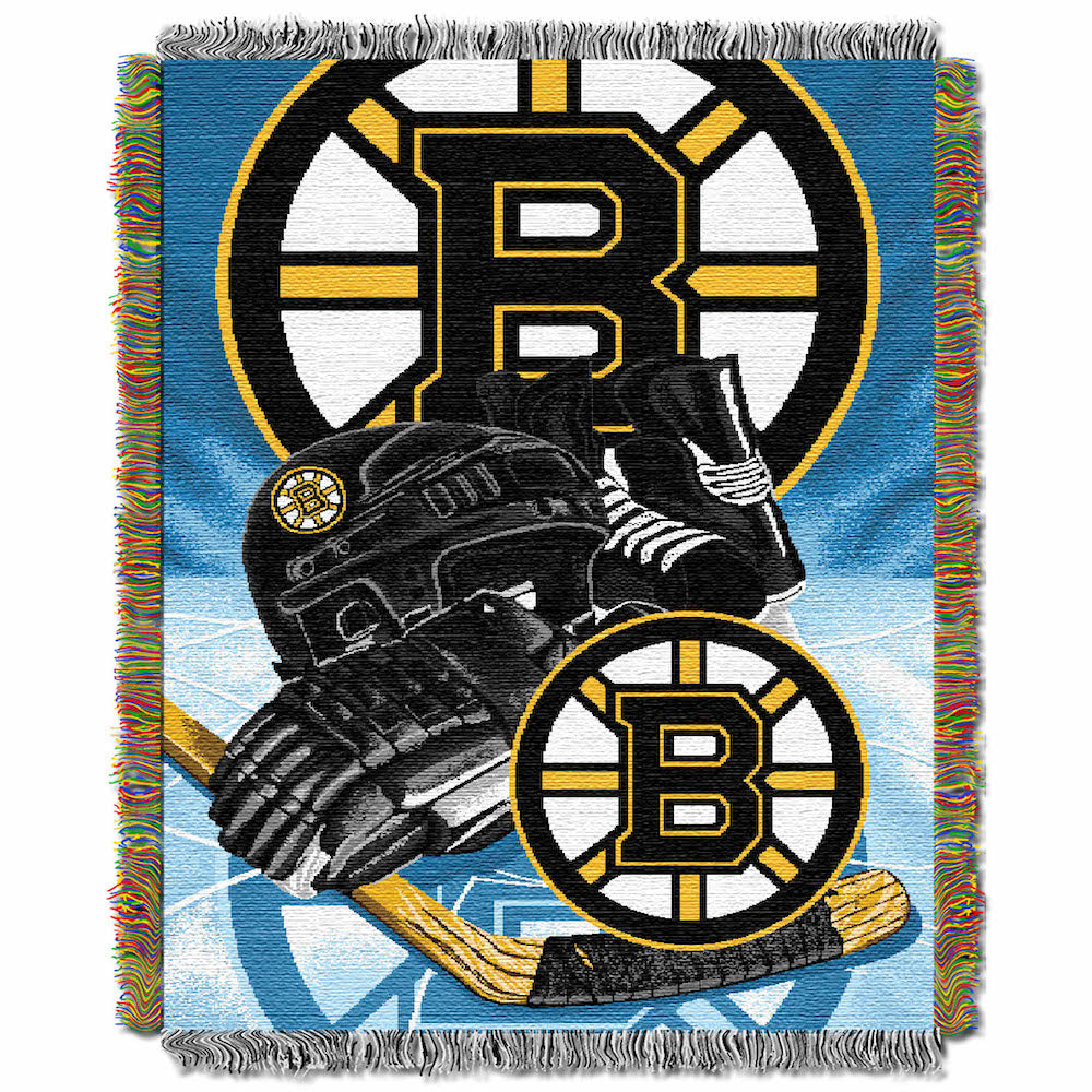 Boston Bruins woven home ice tapestry