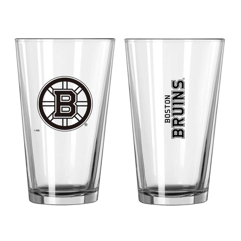 Boston Bruins pint glass