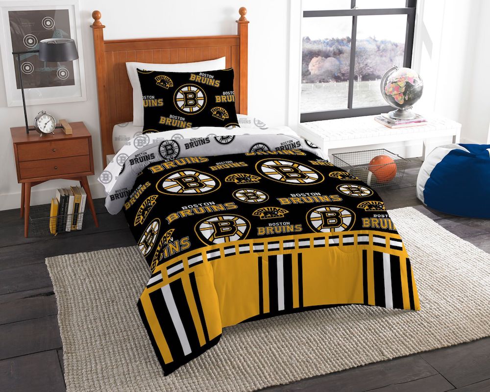 Boston Bruins twin size bed in a bag