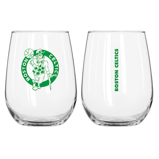 Boston Celtics Stemless Wine Glass