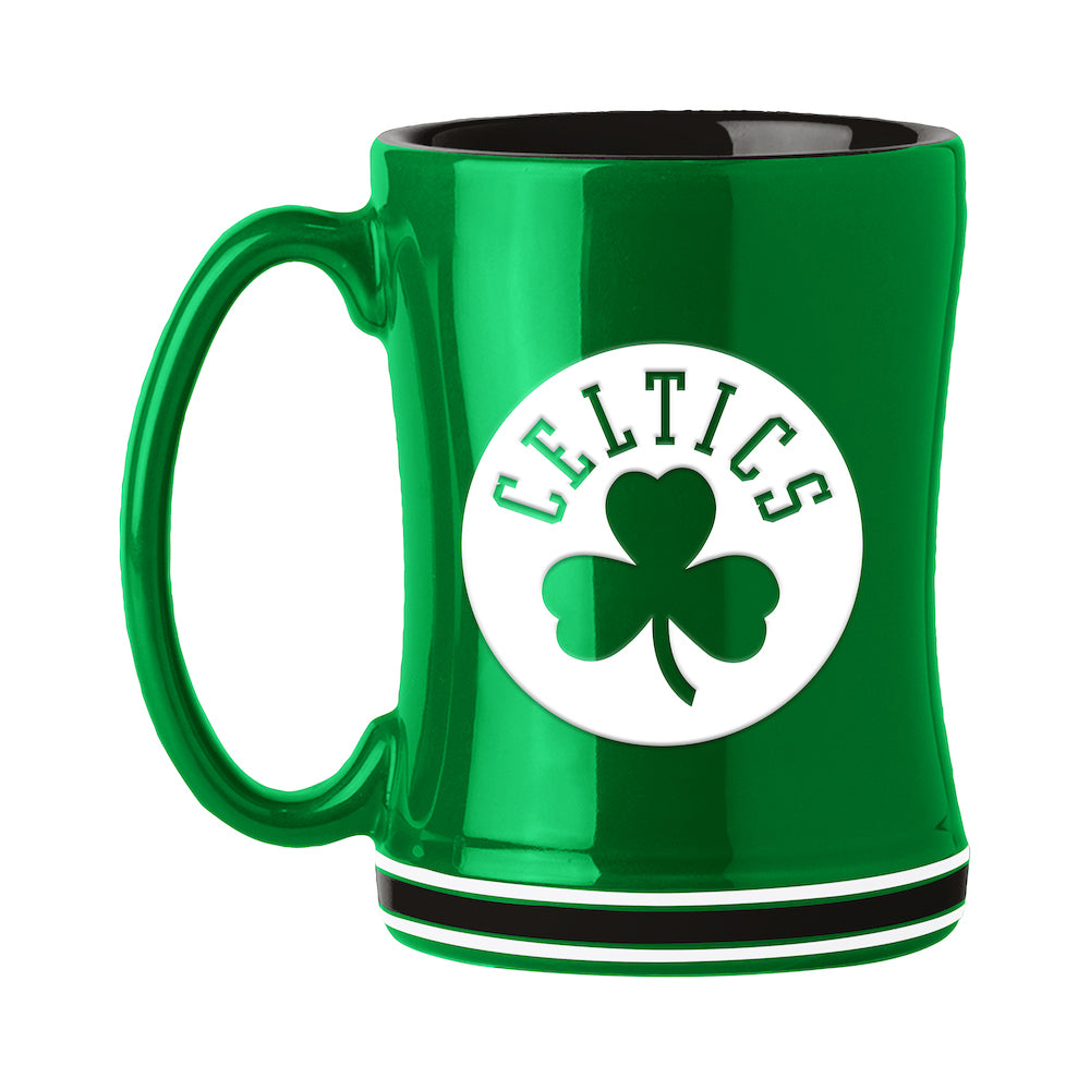 Boston Celtics relief coffee mug