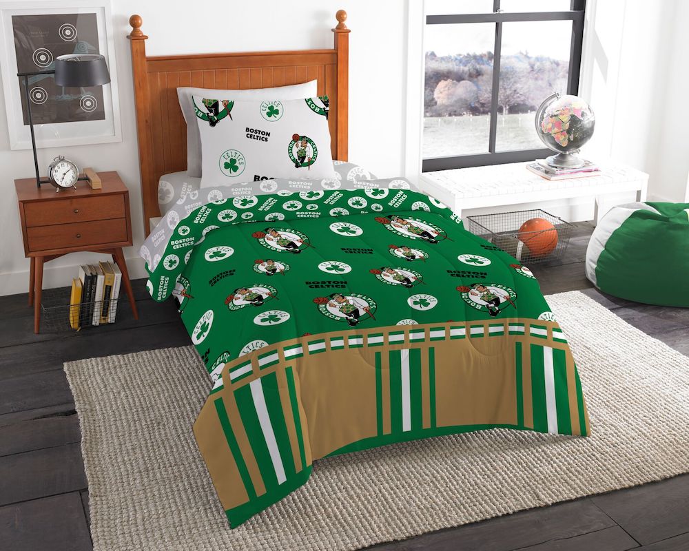 Boston Celtics twin size bed in a bag