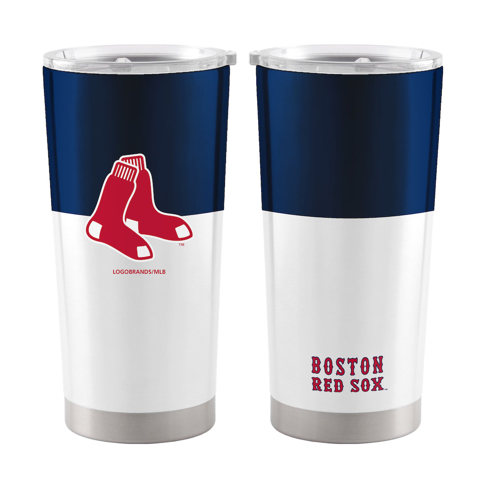 Boston Red Sox 20 oz color block travel tumbler