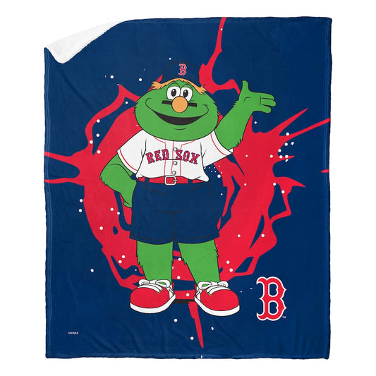 Boston Red Sox MASCOT Sherpa Blanket