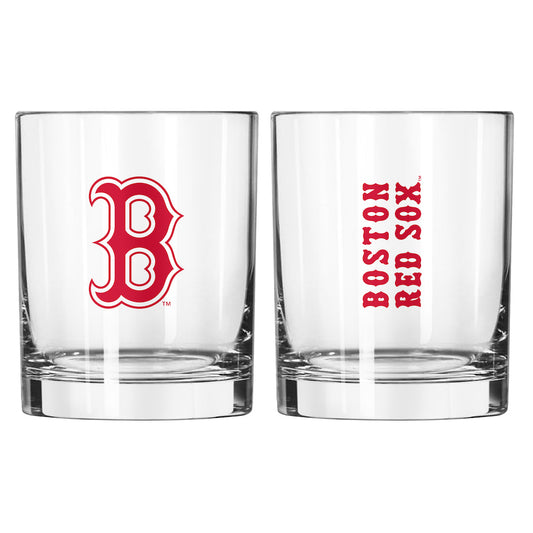 Boston Red Sox Rocks Glass