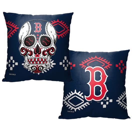 Boston Red Sox CANDY SKULL throw pillow