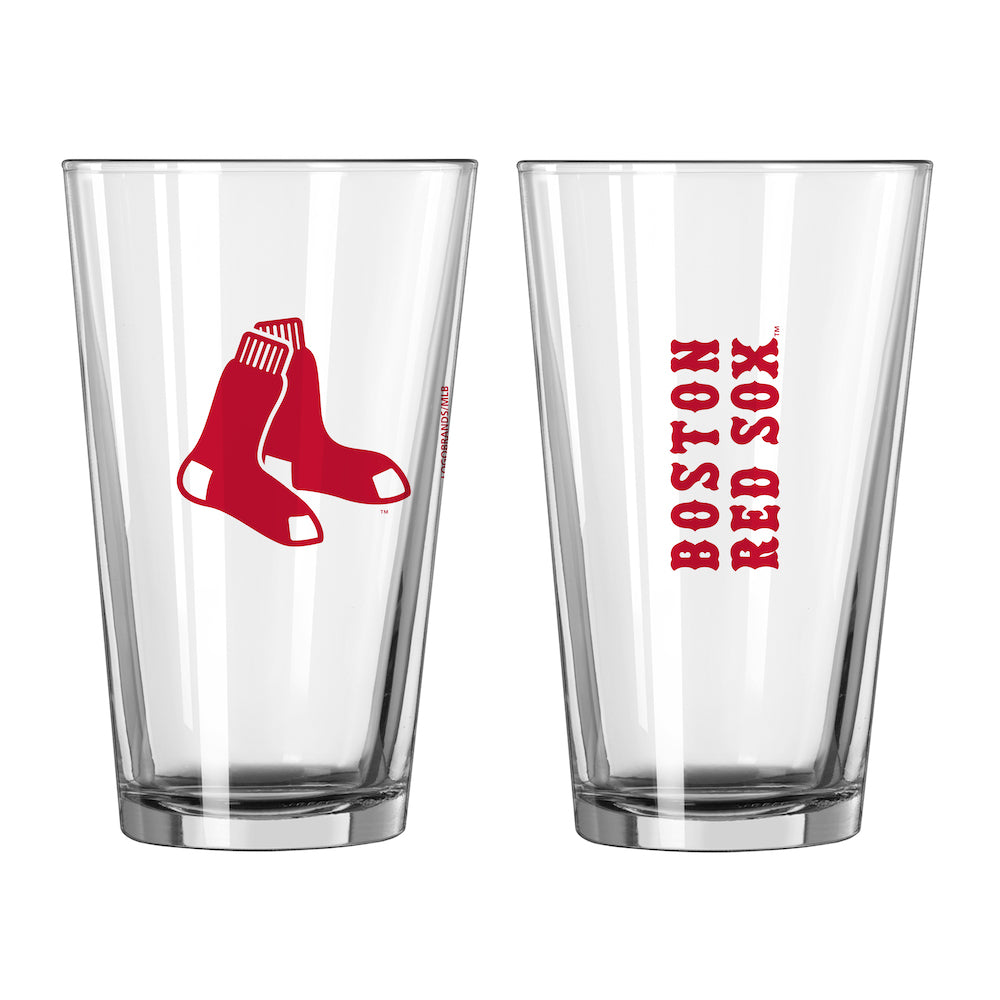 Boston Red Sox pint glass