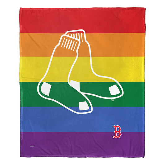 Boston Red Sox PRIDE SERIES silk touch throw blanket